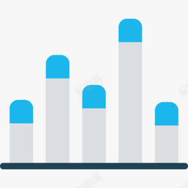柱状图商务73持平图标图标