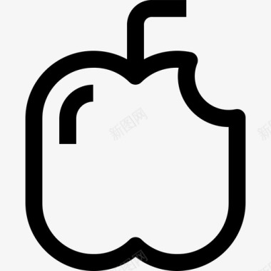 苹果食品和饮料8直系图标图标