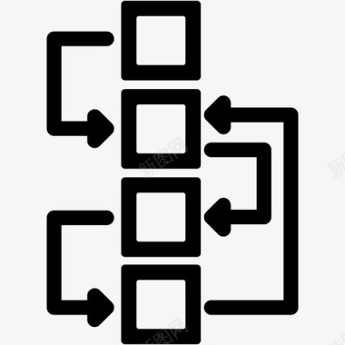 工作流程程序过程图标图标