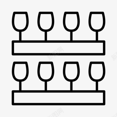 酒杯酒窖门饮料图标图标