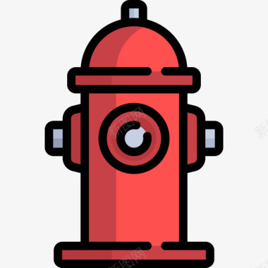 消防栓安全2线性颜色图标图标