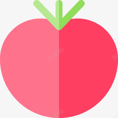 番茄农业13平坦图标图标