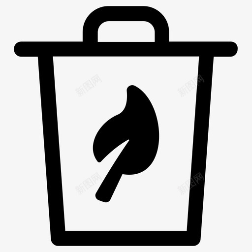 环境垃圾箱生态图标svg_新图网 https://ixintu.com 垃圾 垃圾箱 垃圾箱垃圾删除 环境 生态