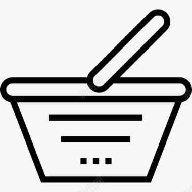购物篮搜索引擎优化网站优化线性图标图标