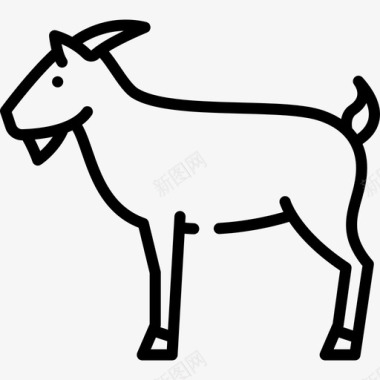 山羊动物与自然3直系图标图标