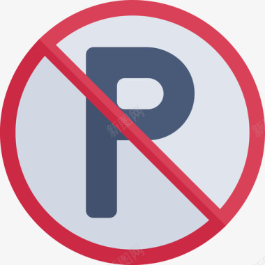 禁止停车交通标志公寓图标图标