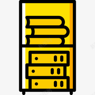 书架商务78黄色图标图标
