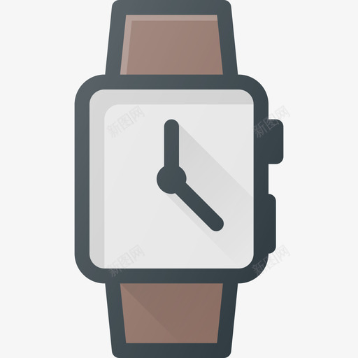 手表时间日历3线性颜色图标svg_新图网 https://ixintu.com 手表 时间日历3 线性颜色