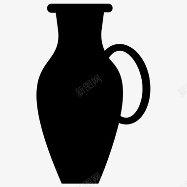 陶瓷壶陶瓷花瓶陶瓷图标图标