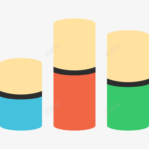 条形图信息图5平面图图标svg_新图网 https://ixintu.com 信息图5 平面图 条形图