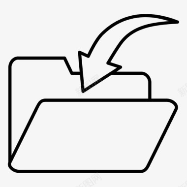 导入文件夹收件箱图标图标