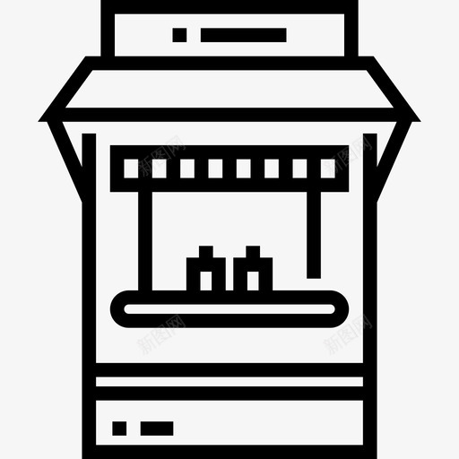 快餐食品车3线性图标svg_新图网 https://ixintu.com 快餐 线性 食品车3