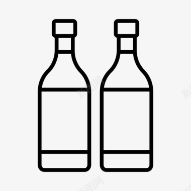 酒瓶饮料酒窖图标图标