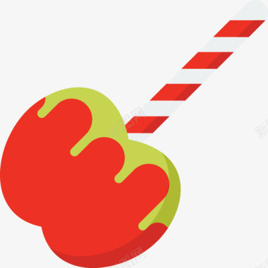 焦糖苹果一般3扁平图标图标