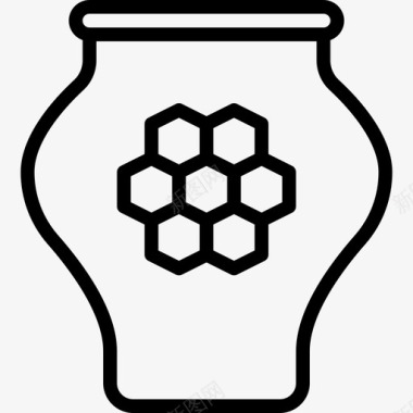 蜂蜜养蜂场直系图标图标