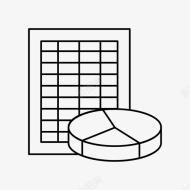 分析和统计图表数据图标图标