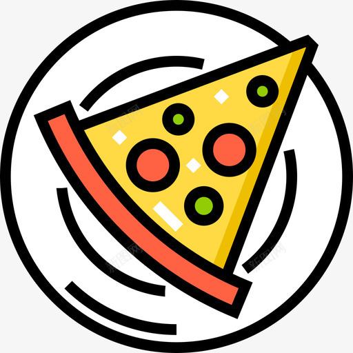 披萨食品车2线性颜色图标svg_新图网 https://ixintu.com 披萨 线性颜色 食品车2