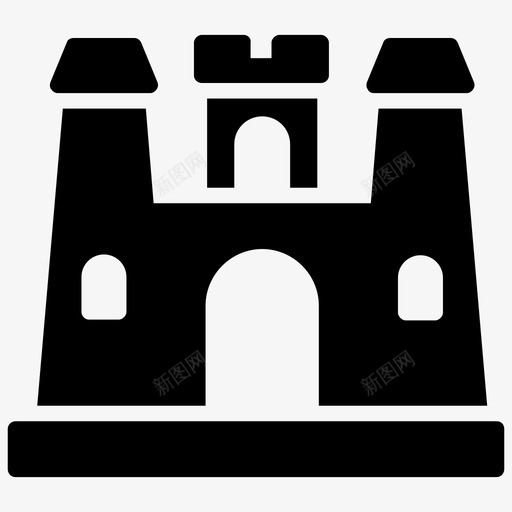 卢德洛城堡被毁的防御工事卢德洛酒店图标svg_新图网 https://ixintu.com 中世纪城堡雕文图标 卢德洛城堡 卢德洛酒店 城堡山 被毁的防御工事