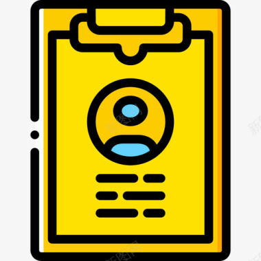 剪贴板文件和文件夹12黄色图标图标
