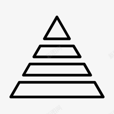 分析图表金字塔图标图标