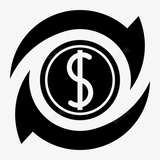 货币兑换银行汇率图标svg_新图网 https://ixintu.com 汇率 货币兑换 货币和银行 银行