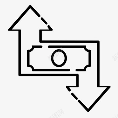 投资效益经济图标图标