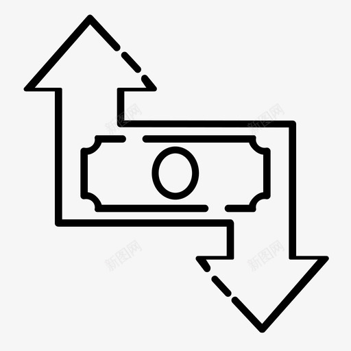 投资效益经济图标svg_新图网 https://ixintu.com 利润 增长 投资 收入 效益 经济