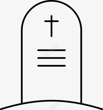 墓碑墓地死亡图标图标