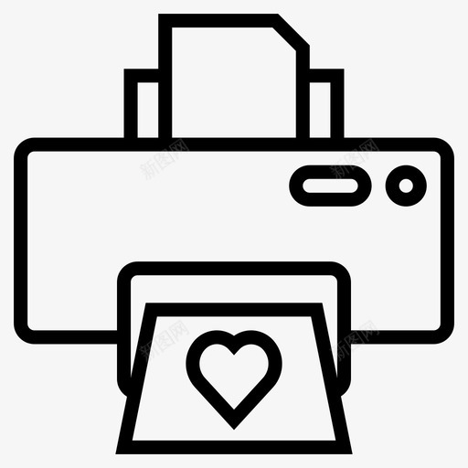 打印机硬件墨水图标svg_新图网 https://ixintu.com 墨水 打印 打印机 爱情和婚礼 硬件