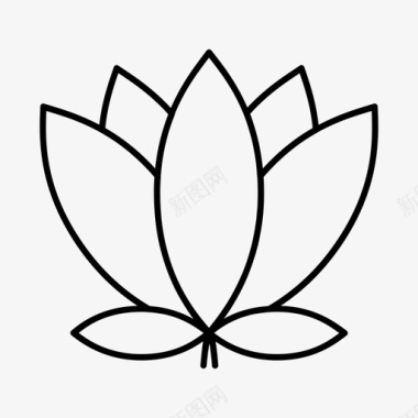 花水生绿色图标图标