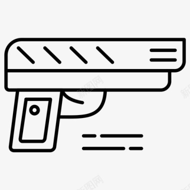 枪手枪武器图标图标