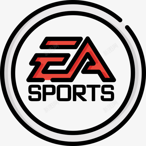 EaSports电子游戏徽标2线性颜色图标svg_新图网 https://ixintu.com EaSports 电子游戏徽标2 线性颜色