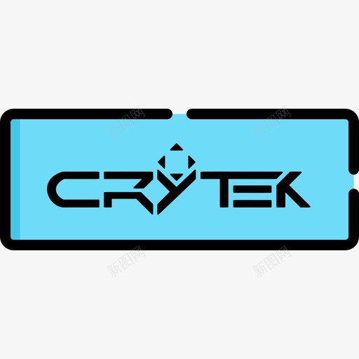 Crytek视频游戏徽标2线性颜色图标svg_新图网 https://ixintu.com Crytek 线性颜色 视频游戏徽标2