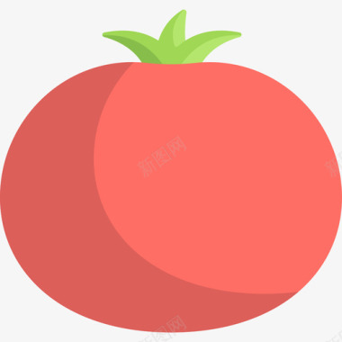 番茄农业6平坦图标图标