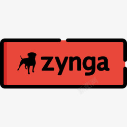 zyngaZynga视频游戏logo2线性颜色图标高清图片