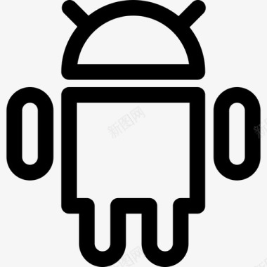 Android浏览器5线性图标图标