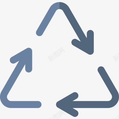回收生态49平坦图标图标