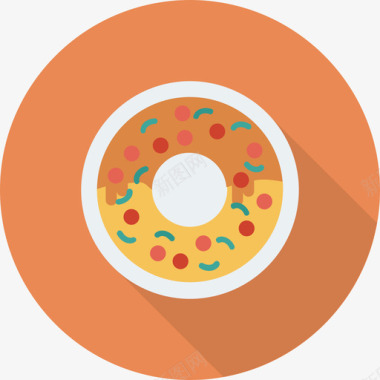 甜甜圈食品和饮料22圆形图标图标