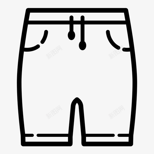 短裤衣服时装图标svg_新图网 https://ixintu.com 制服 时装 服装 短裤 纺织品 衣服