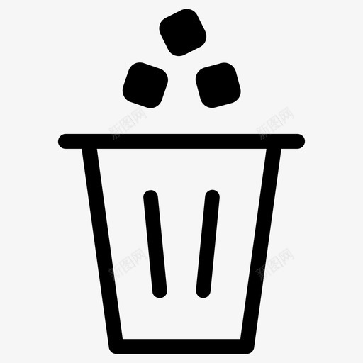 垃圾箱删除扔垃圾图标svg_新图网 https://ixintu.com 删除 垃圾箱 垃圾箱垃圾删除 扔垃圾