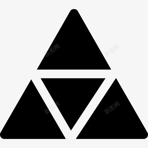 金字塔图信息图元素5填充图标svg_新图网 https://ixintu.com 信息图元素5 填充 金字塔图