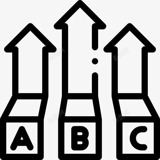 Abc信息图元素7线性图标svg_新图网 https://ixintu.com Abc 信息图元素7 线性