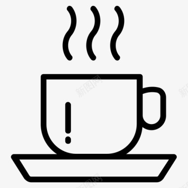 茶杯咖啡杯咖啡时间图标图标