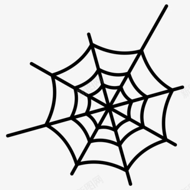 蜘蛛网吓人图标图标