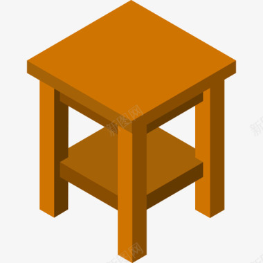 桌子家具34扁平图标图标