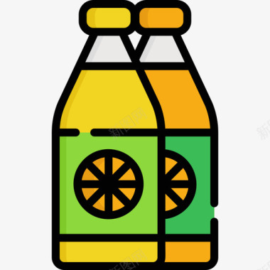 果汁超市18原色图标图标