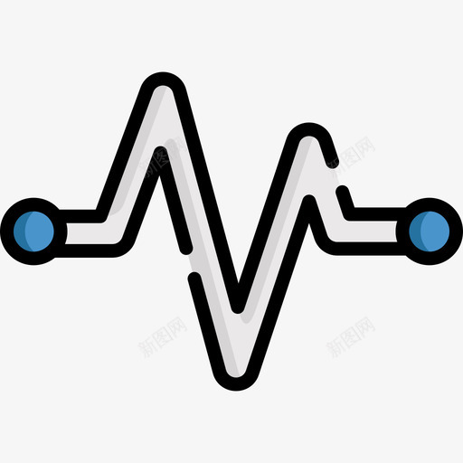 心跳医学院5线颜色图标svg_新图网 https://ixintu.com 医学院5 心跳 线颜色