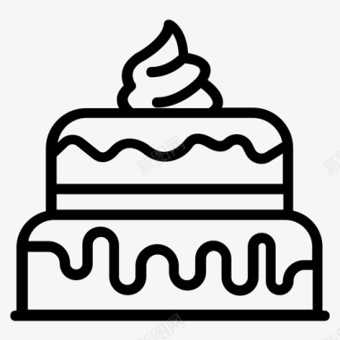 蛋糕生日蛋糕巧克力蛋糕图标图标