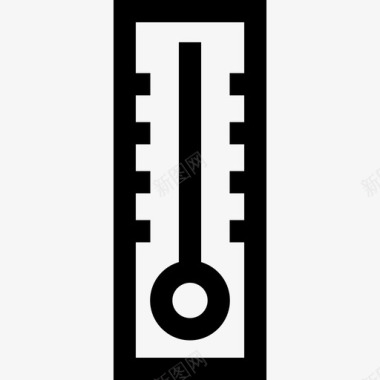 温度计表面6线性图标图标