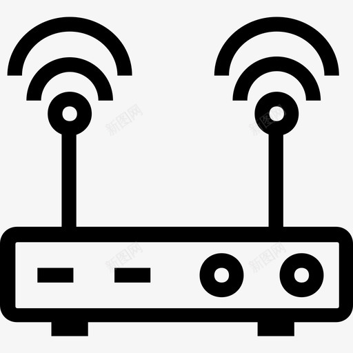 路由器数据分析2线性图标svg_新图网 https://ixintu.com 数据分析2 线性 路由器